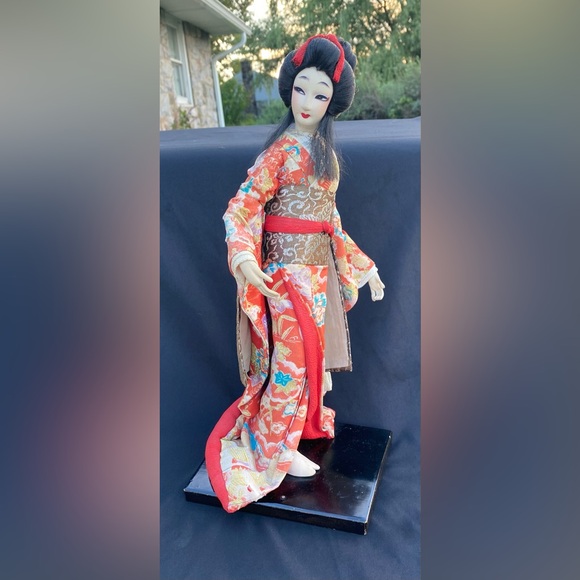 Japanese Nishi Geisha Doll Gorgeous Kimono Rare Vintage - Picture 7 of 14
